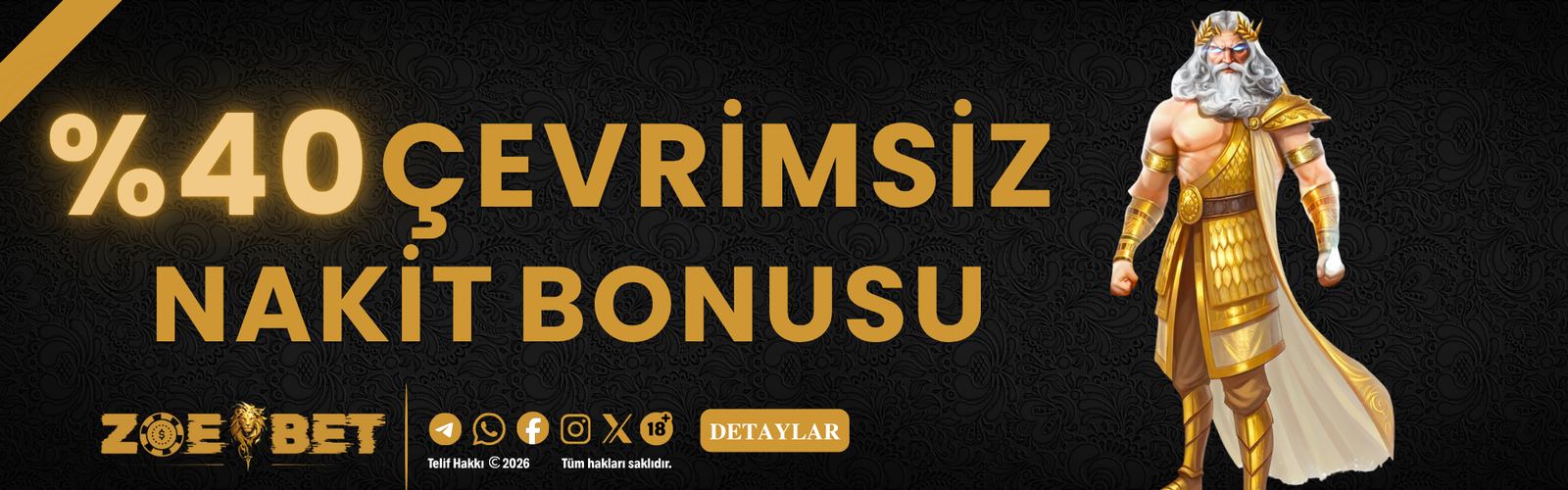 %40 ÇEVRİMSİZ BONUS